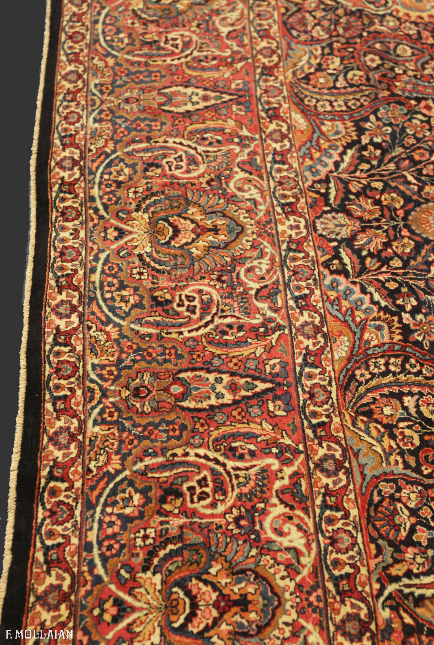 Antique Persian Mashad Amoghli Carpet n°:24222440